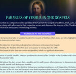 The Parables of Yeshua Messiah (Jesus Christ) in The New Testament – 1